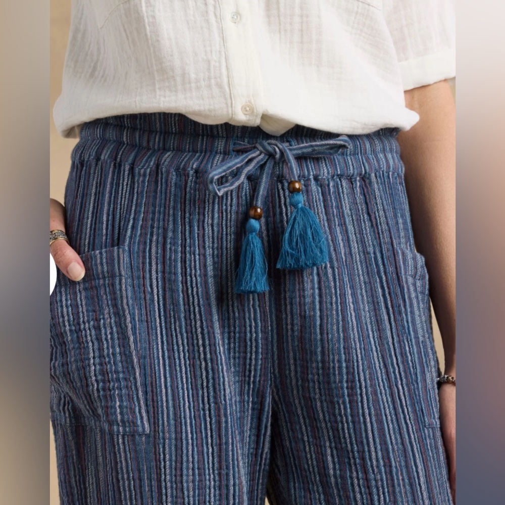 NWT Sundance Easy Breezy Campari Drawstring Pants. Size Medium. - Picture 4 of 6